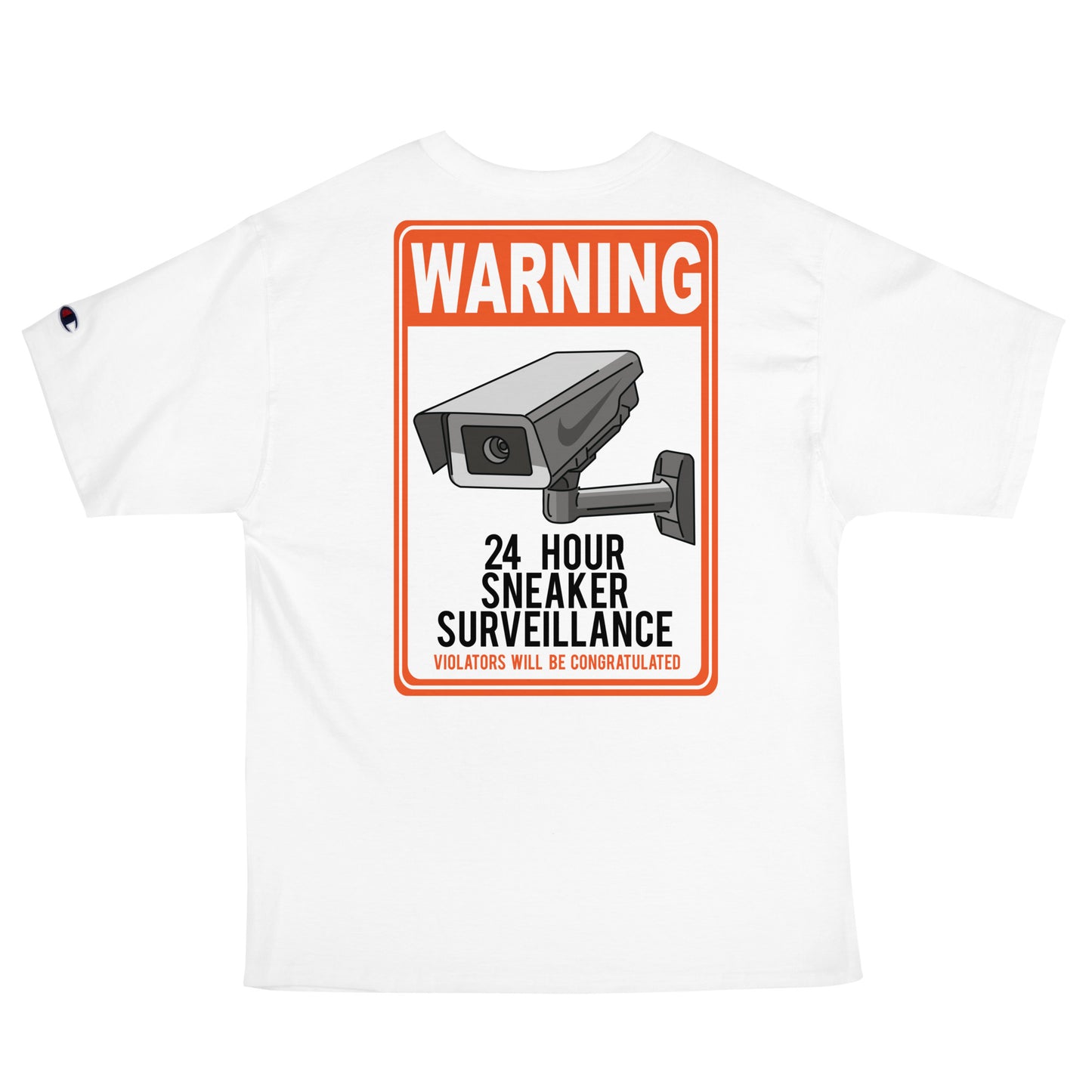 SHOE GAZING CHECK (ORANGE) Men's Champion T-Shirt