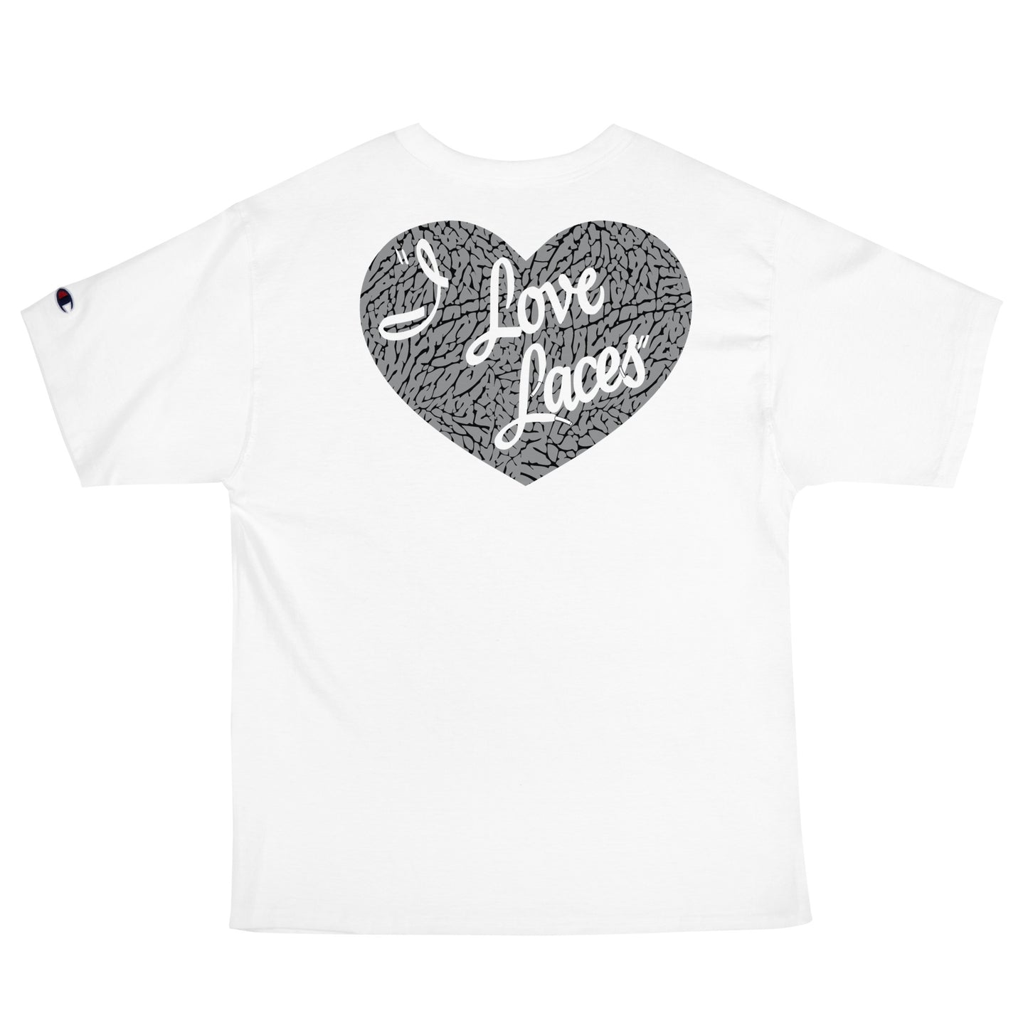 I Love Laces Men's Champion T-Shirt