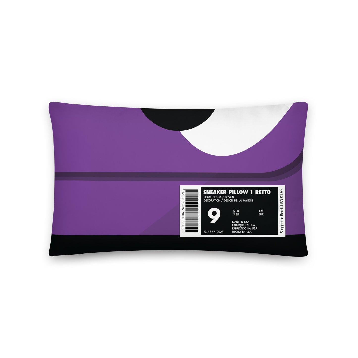 Purple Box Sneaker Pillow