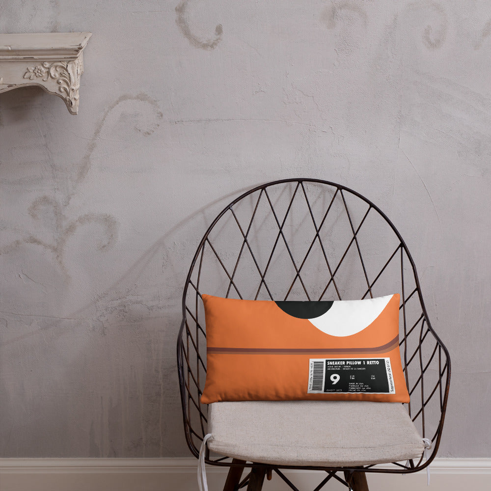 Orange Box Sneaker Pillow