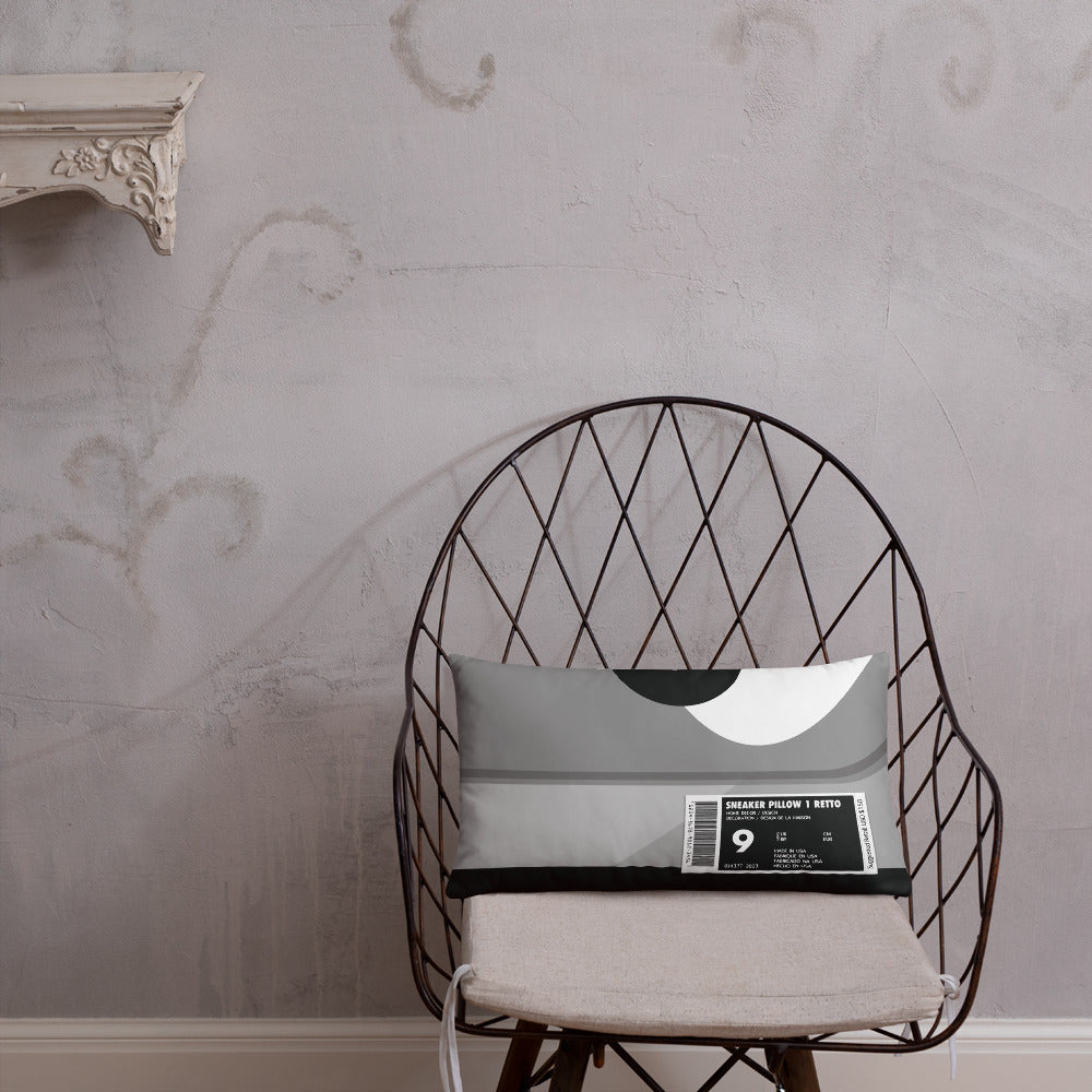 Grey Box Sneaker Pillow