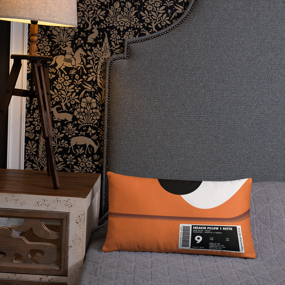 Orange Box Sneaker Pillow