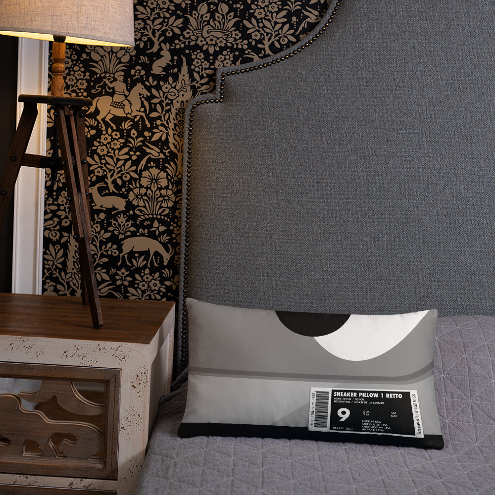 Grey Box Sneaker Pillow