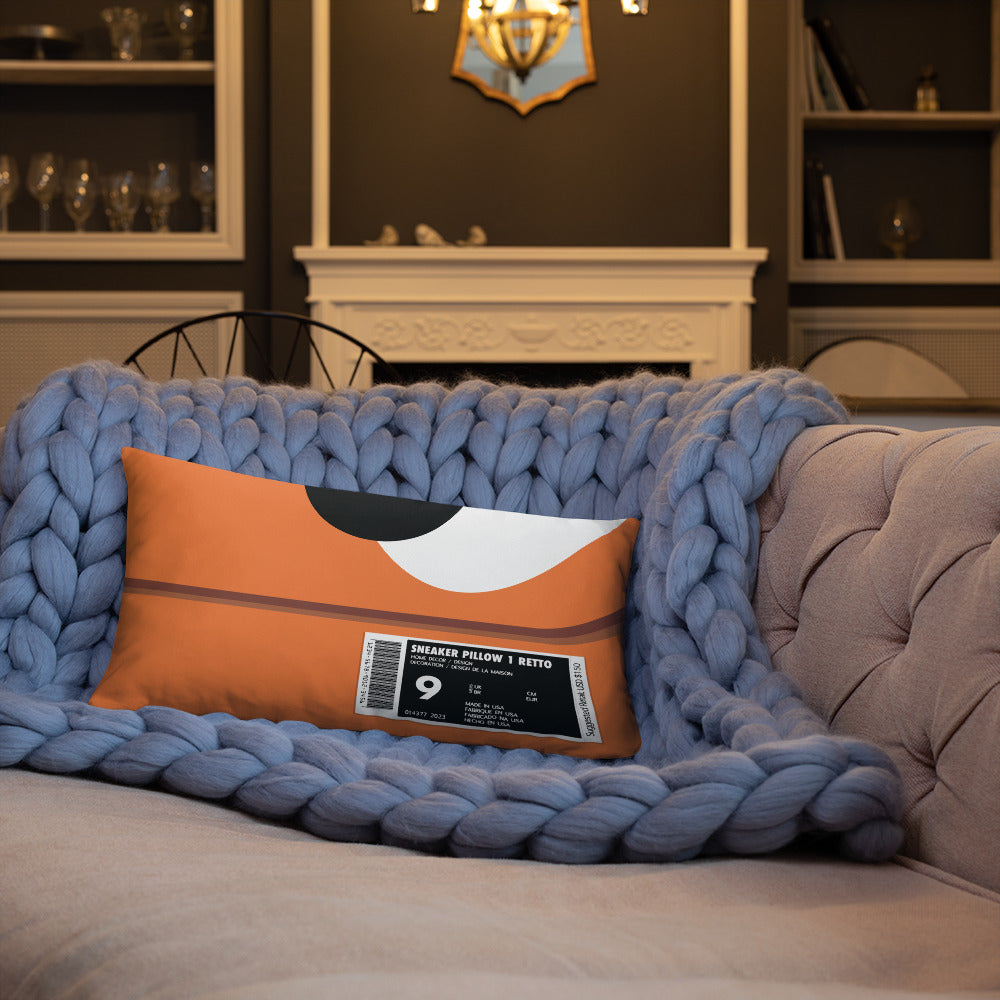Orange Box Sneaker Pillow