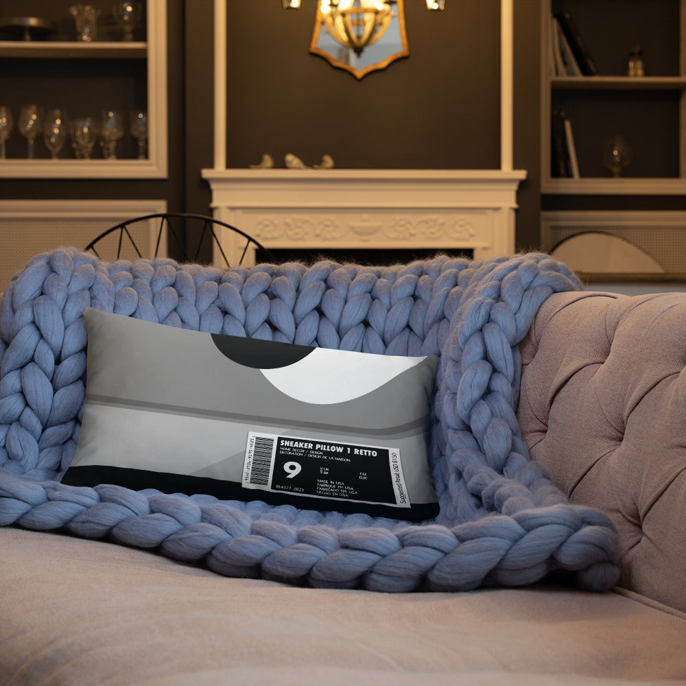 Grey Box Sneaker Pillow