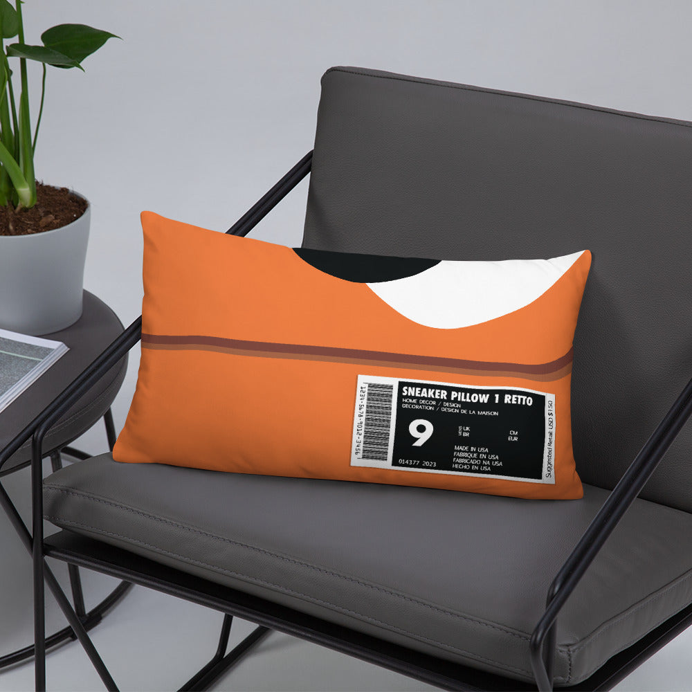 Orange Box Sneaker Pillow