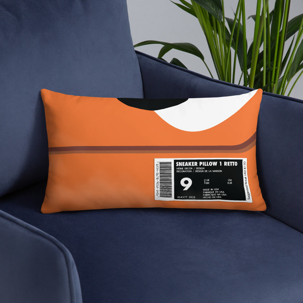 Orange Box Sneaker Pillow