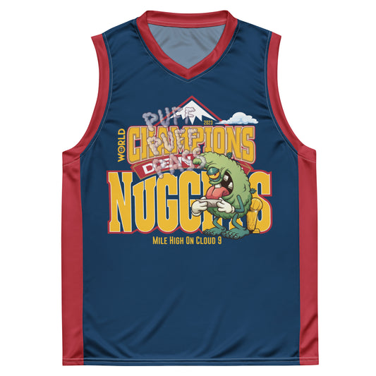 Mile High On Cloud 9 Recycled unisex basketball jersey
