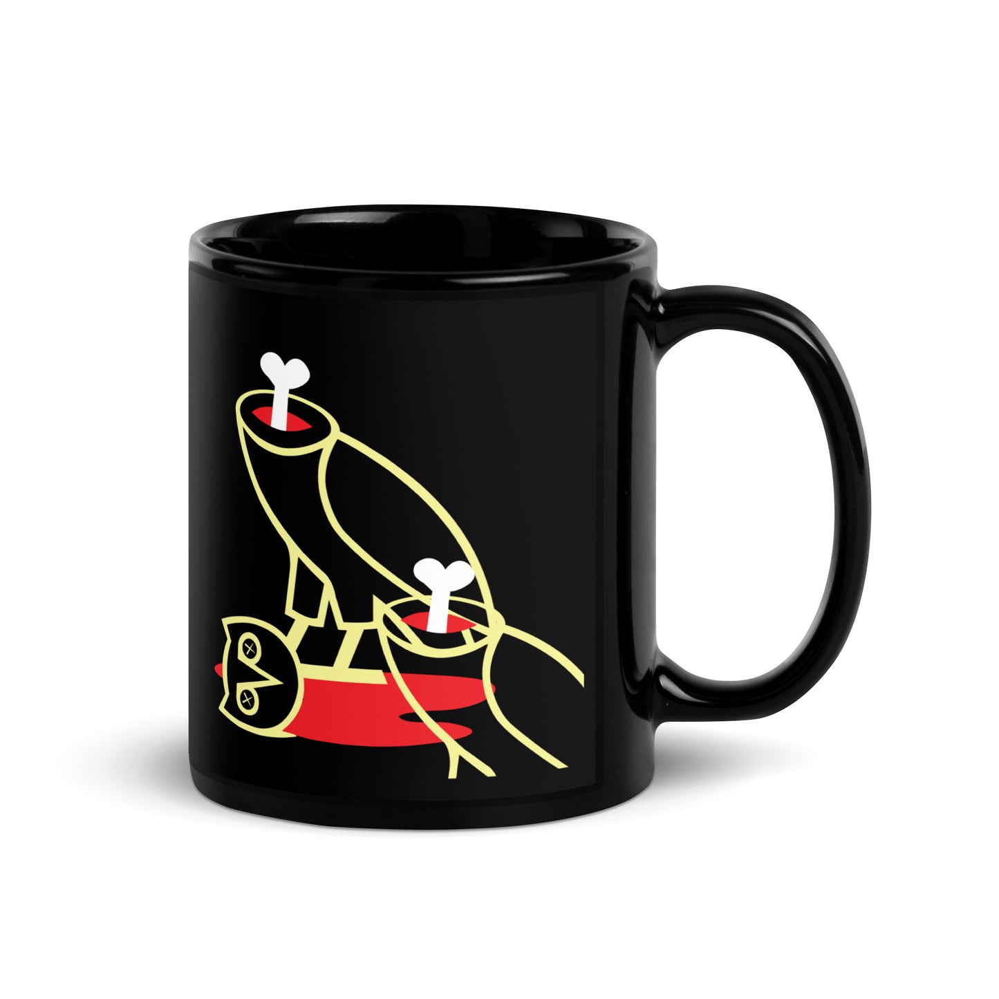 Ovho Black Glossy Mug
