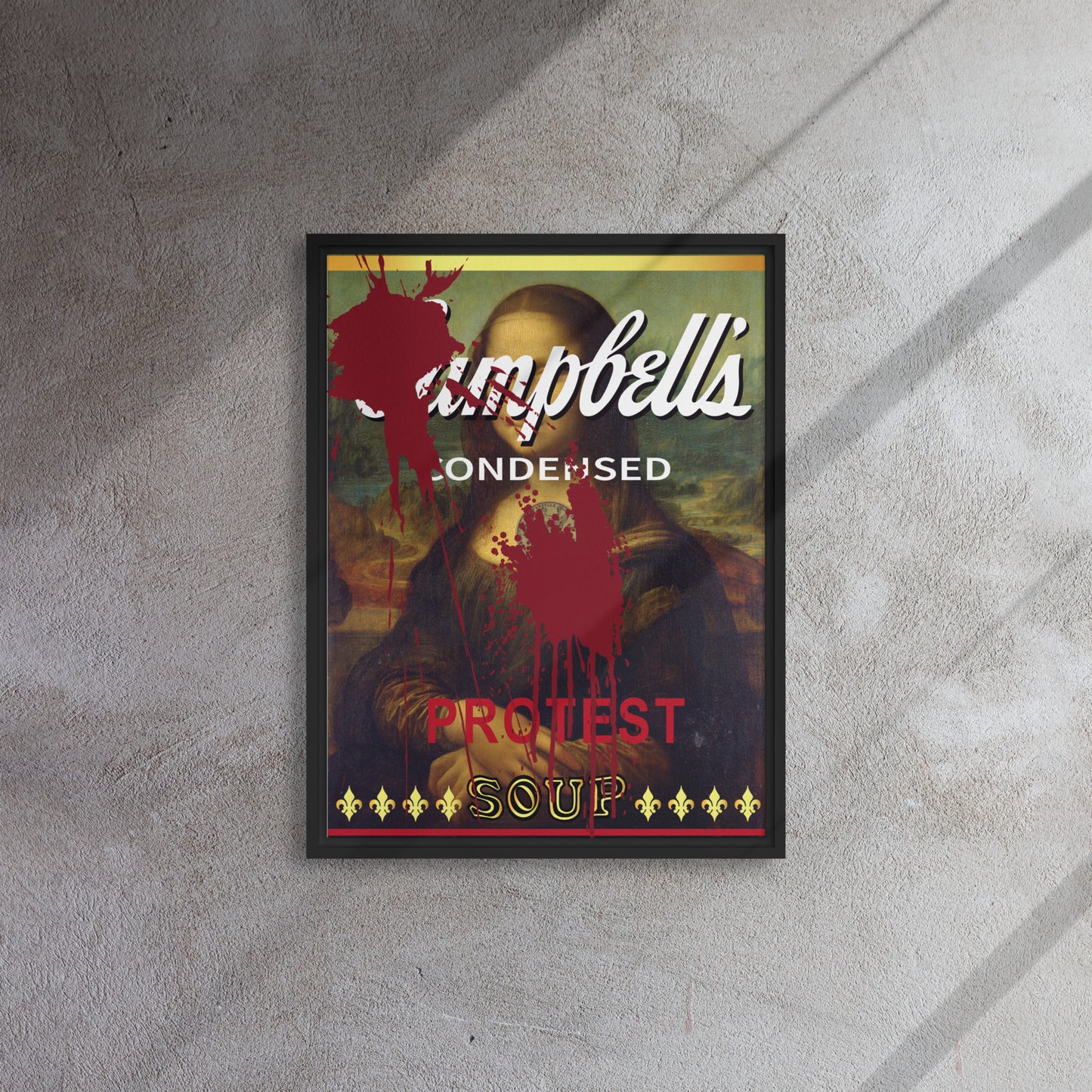 Protest Soup Framed canvas