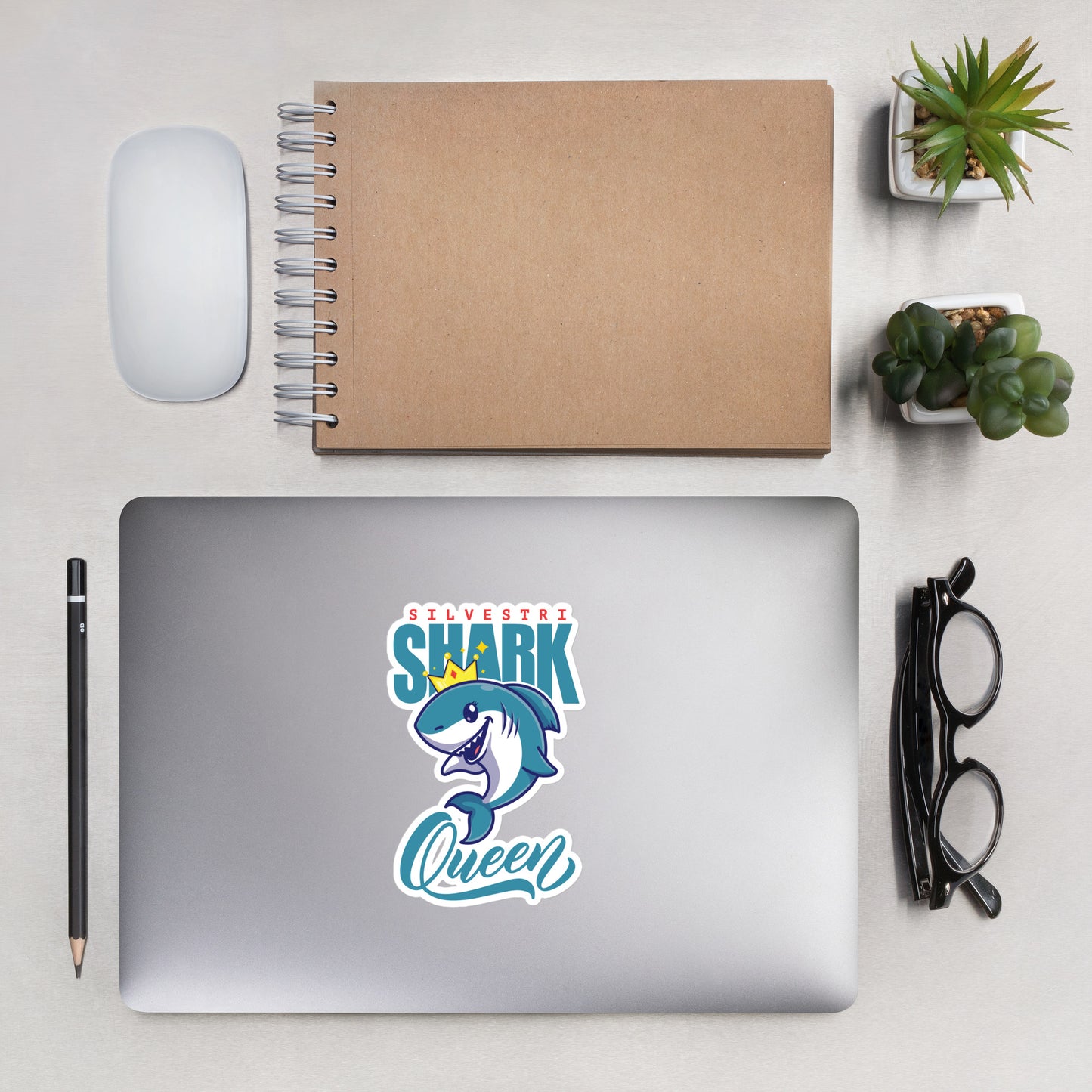 Shark Queen Bubble-free stickers