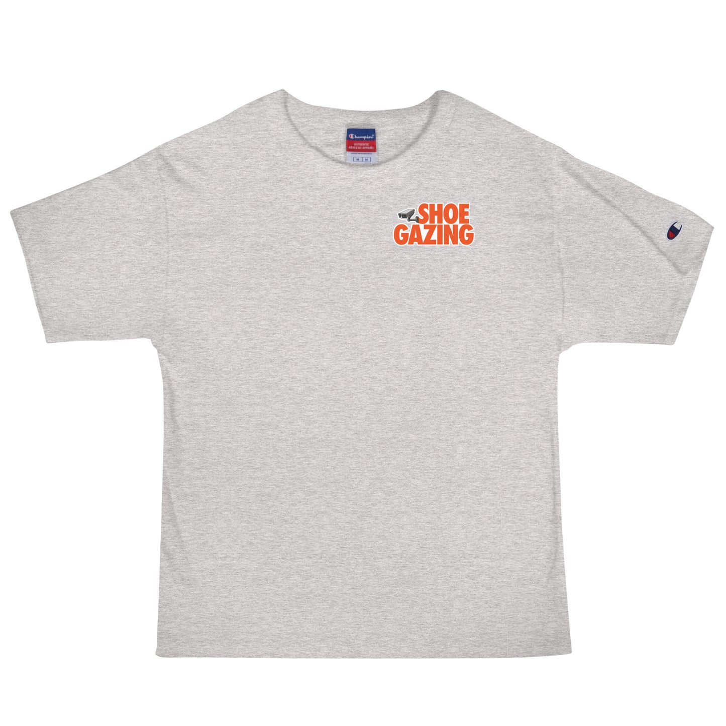 SHOE GAZING CHECK (ORANGE) Men's Champion T-Shirt
