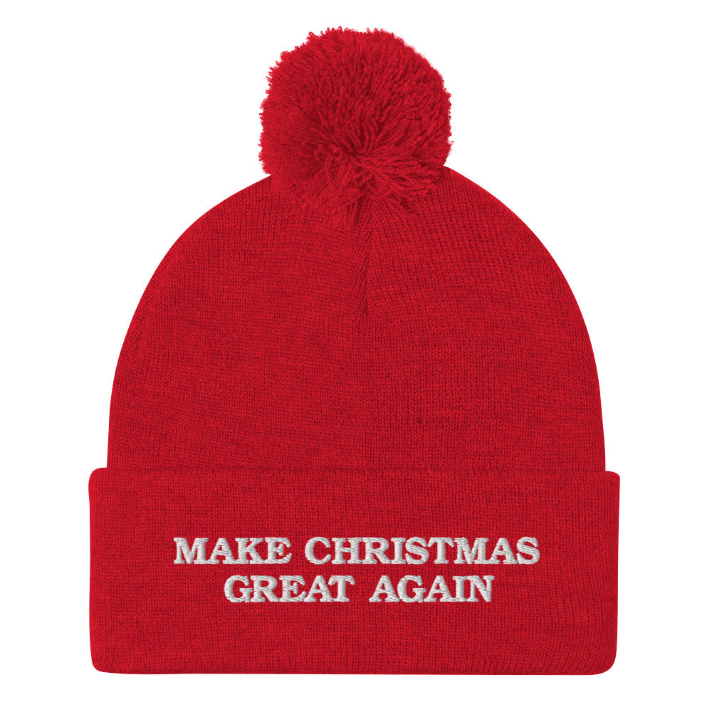Make Christmas Great Again Pom-Pom Beanie