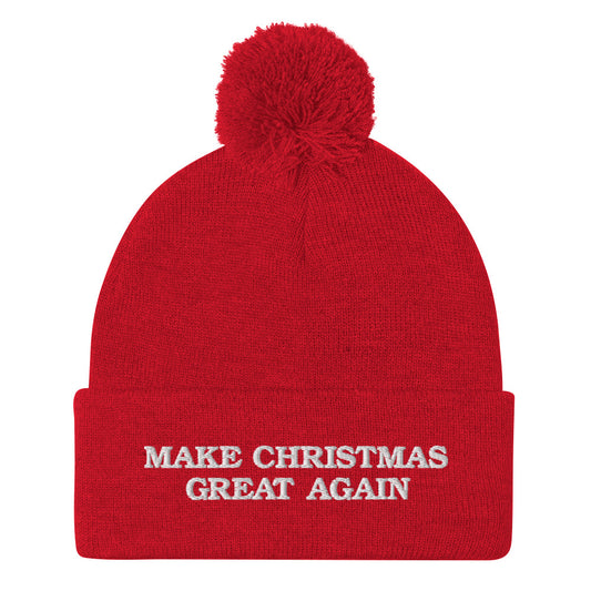 Make Christmas Great Again Pom-Pom Beanie