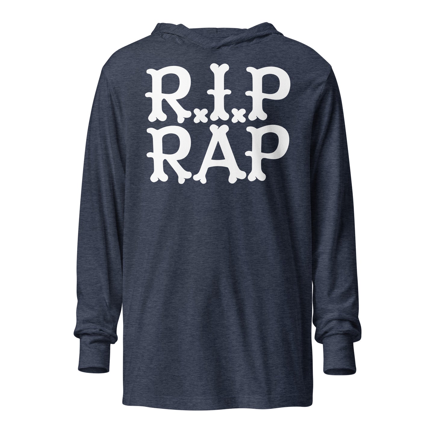 R.I.P RAP Hooded long-sleeve tee