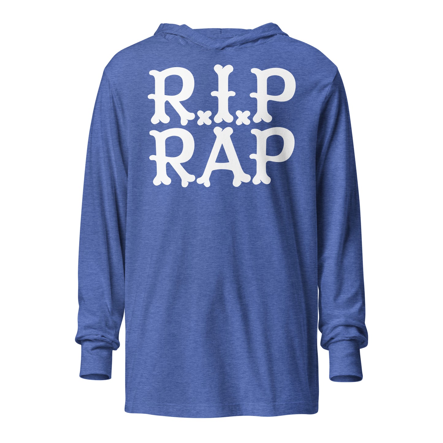 R.I.P RAP Hooded long-sleeve tee