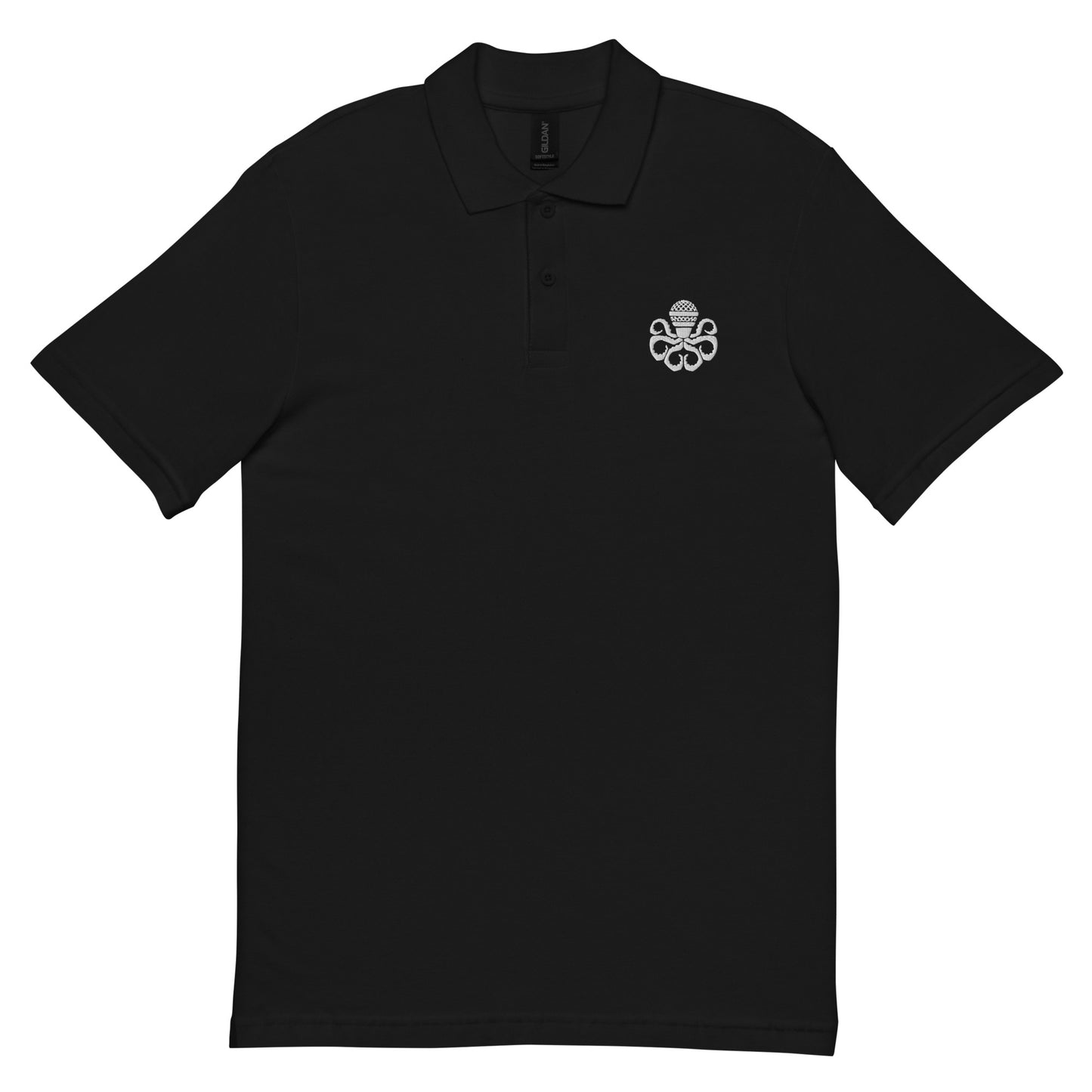 BLACK OCTOPUS Unisex pique polo shirt