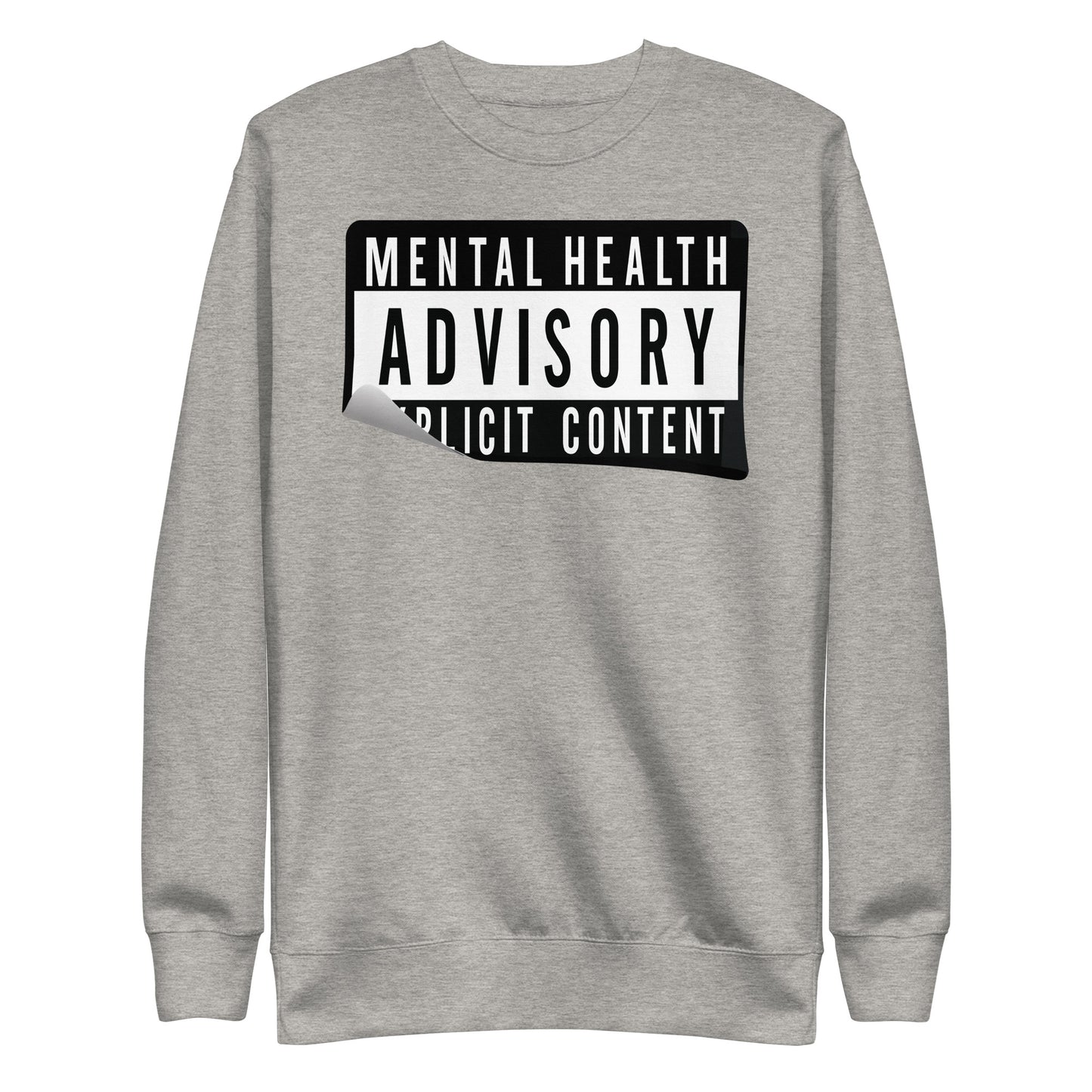 Mental Health Sticker Unisex Premium Sweatshirt