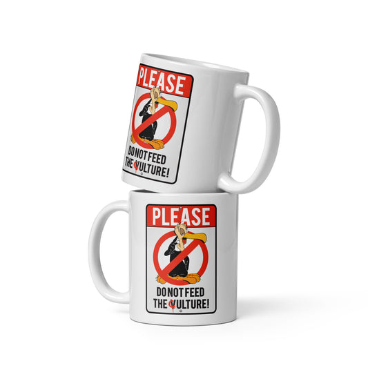 Culture Vulture White glossy mug