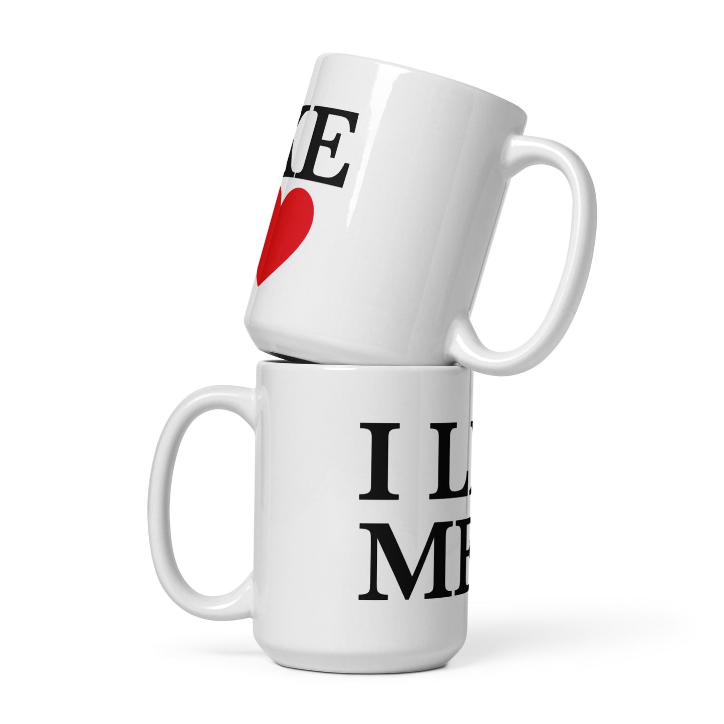 I Like Me White glossy mug