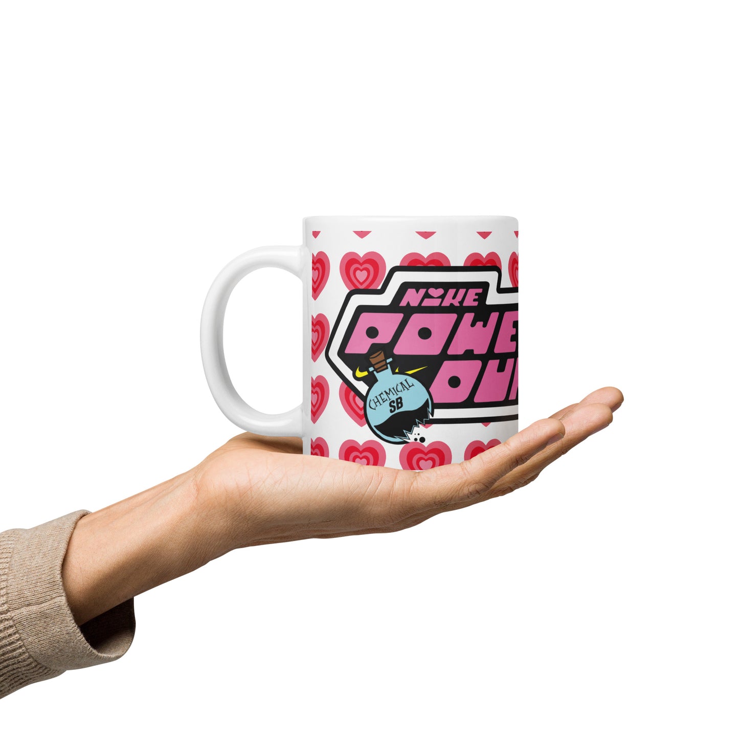 SB POWER LOVE White glossy mug