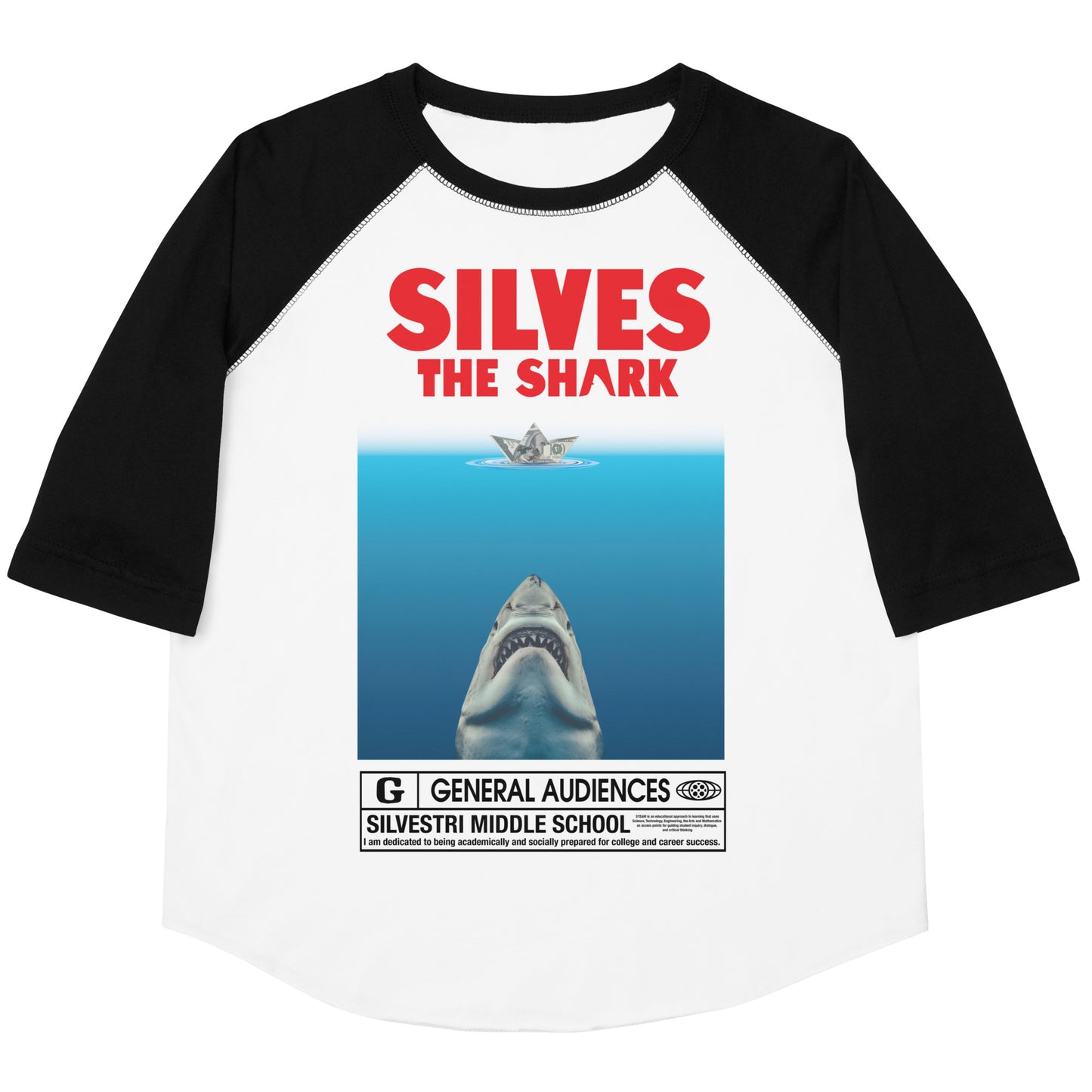 SHARK GOALS Youth baseball shirt