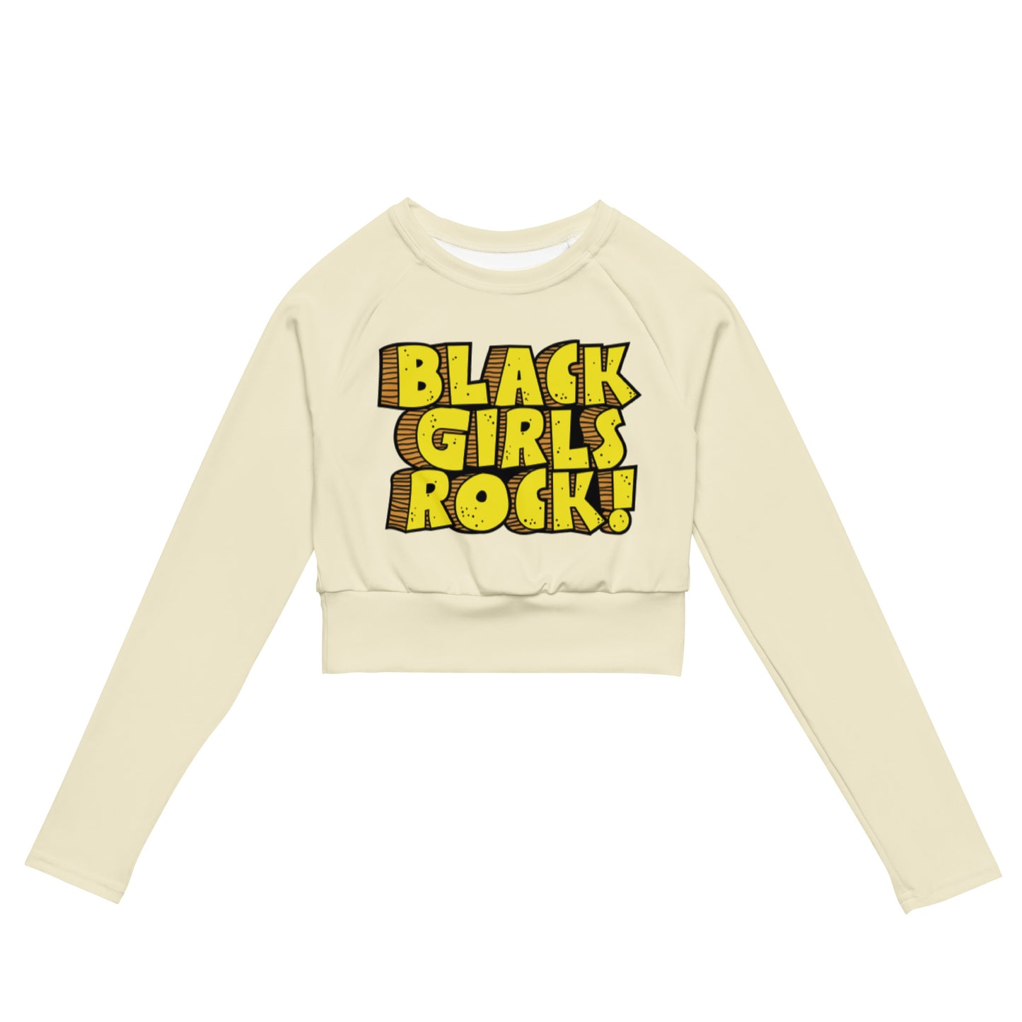 BLACK GIRLS ROCK Recycled long-sleeve crop top