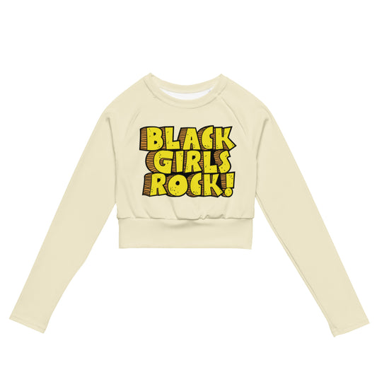 BLACK GIRLS ROCK Recycled long-sleeve crop top
