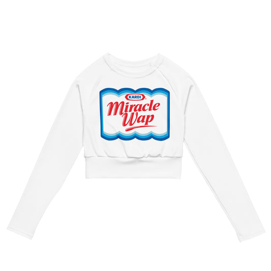W.A.P Recycled long-sleeve crop top