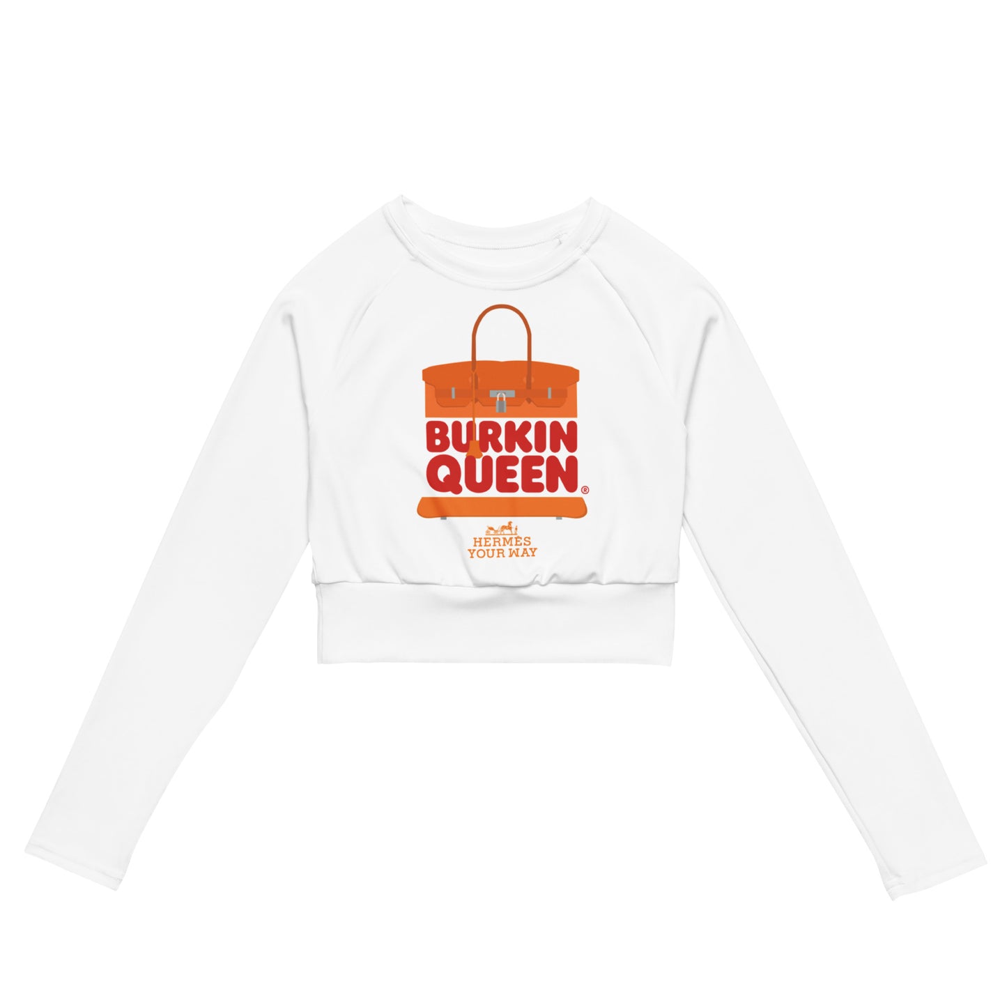 Burkin Queen Recycled long-sleeve crop top