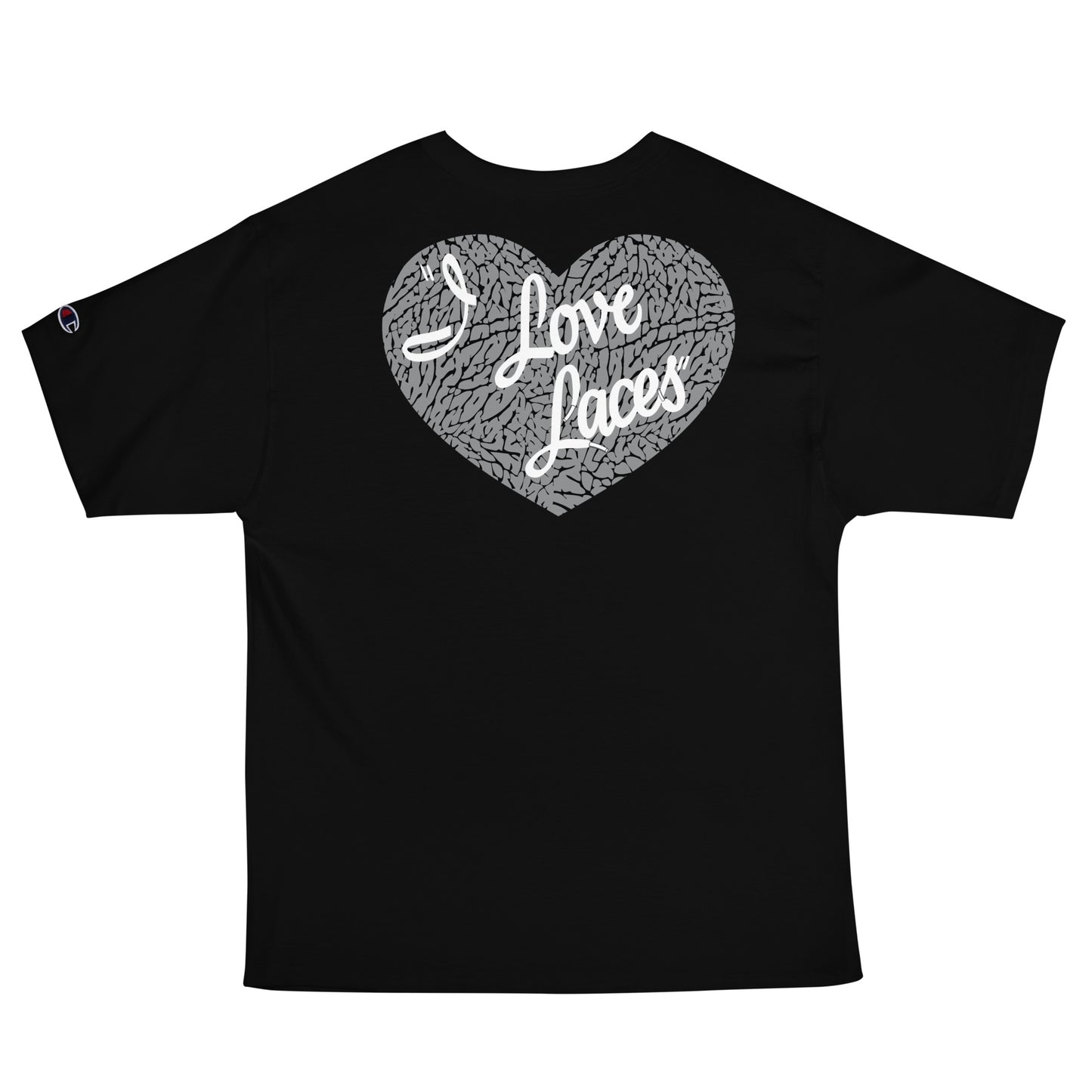 I Love Laces Men's Champion T-Shirt