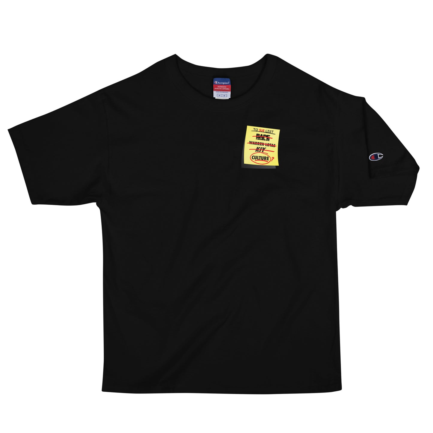 SUE ME POST IT Men's Champion T-Shirt