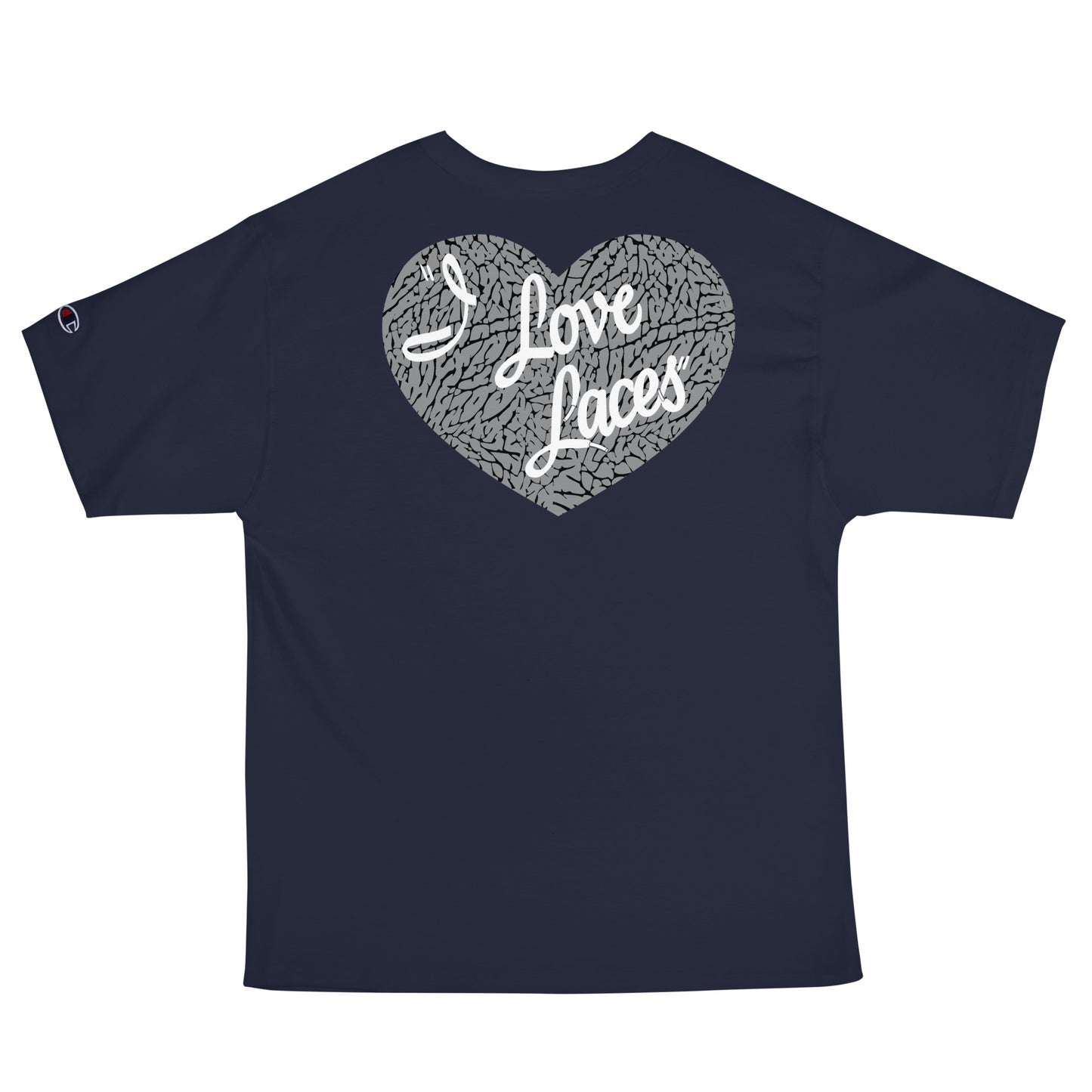 I Love Laces Men's Champion T-Shirt