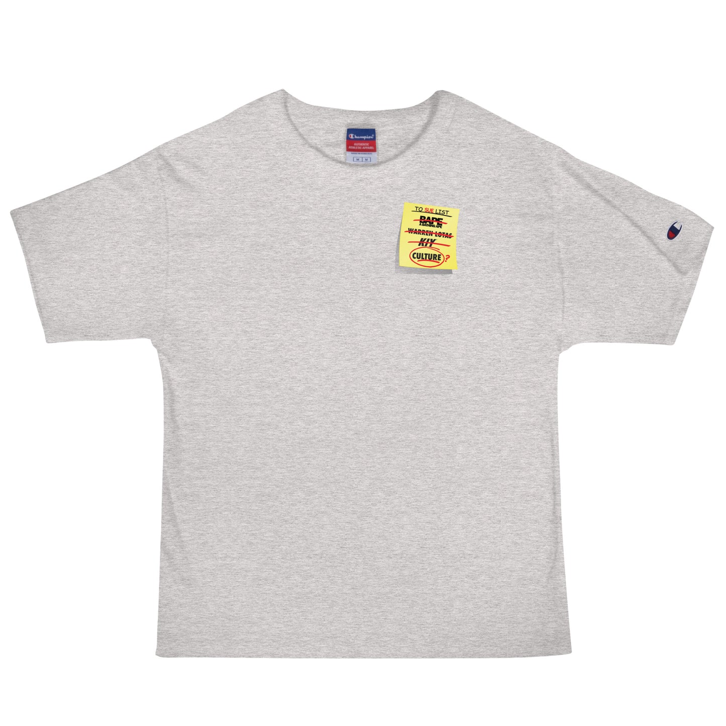 TO SUE LIST Men's Champion T-Shirt