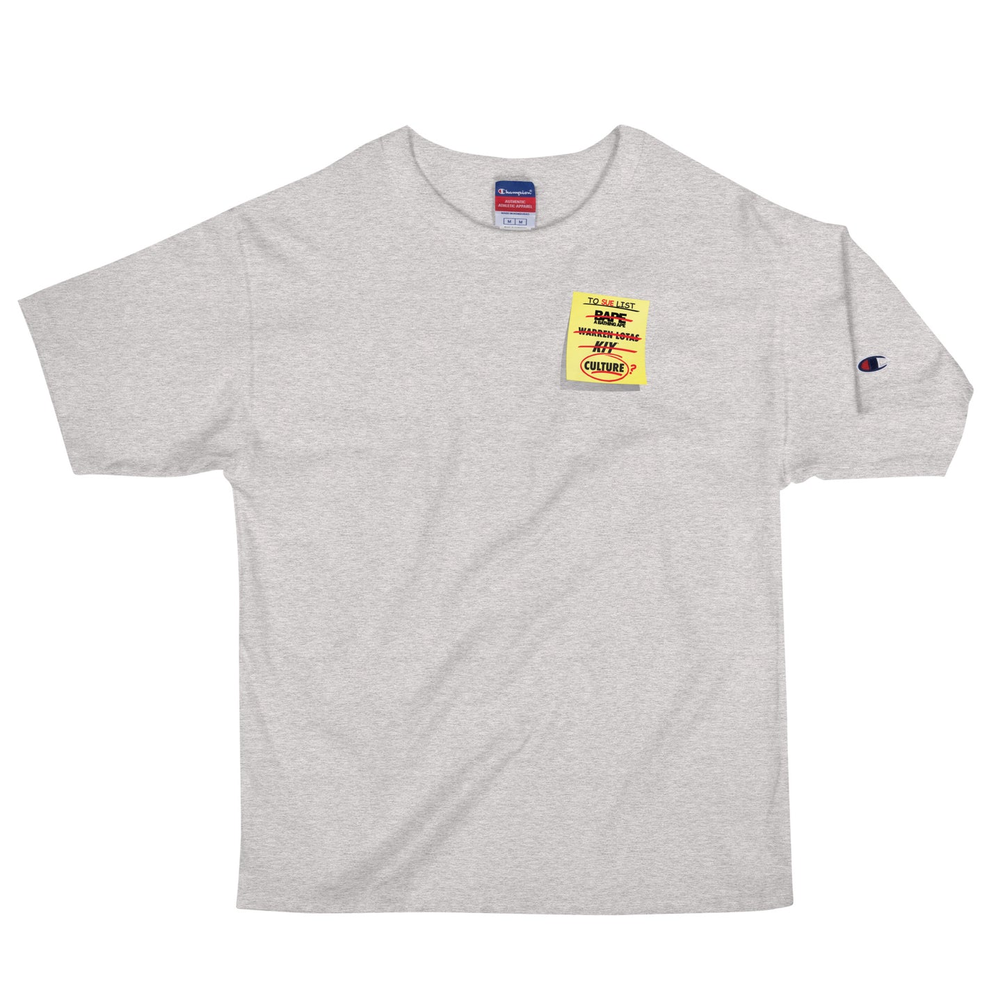 SUE ME POST IT Men's Champion T-Shirt