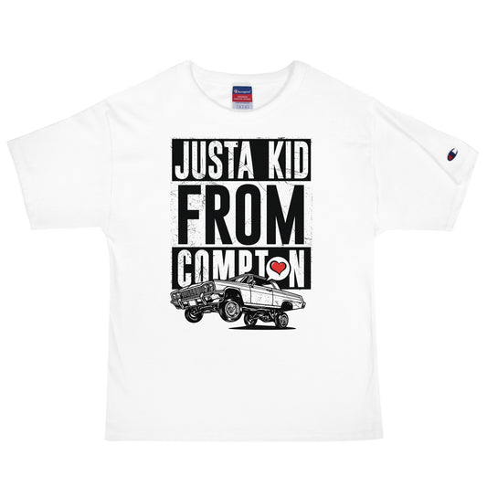 JUST A KID FROM COMPTON Men's Champion T-Shirt