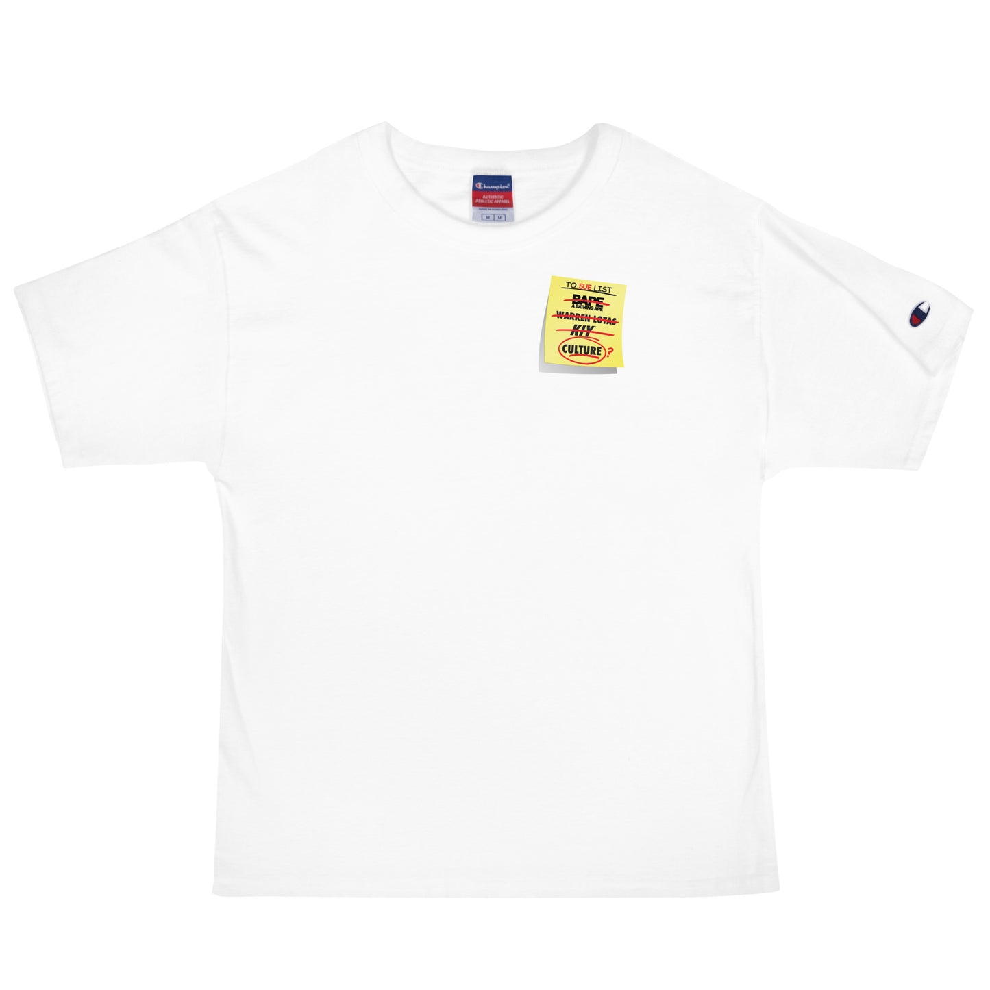 TO SUE LIST Men's Champion T-Shirt