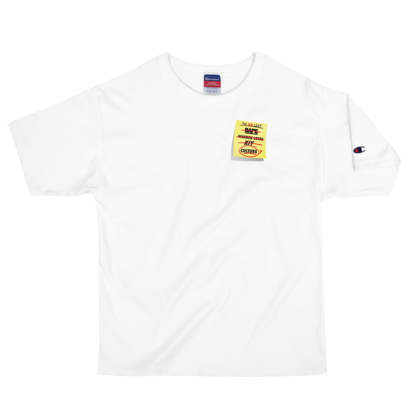 SUE ME POST IT Men's Champion T-Shirt