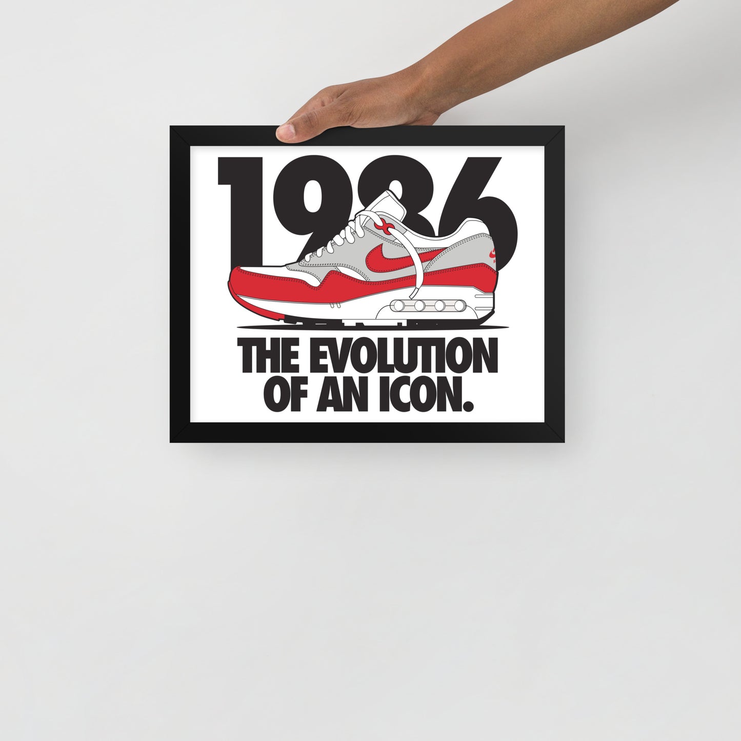 1986 Framed photo paper poster