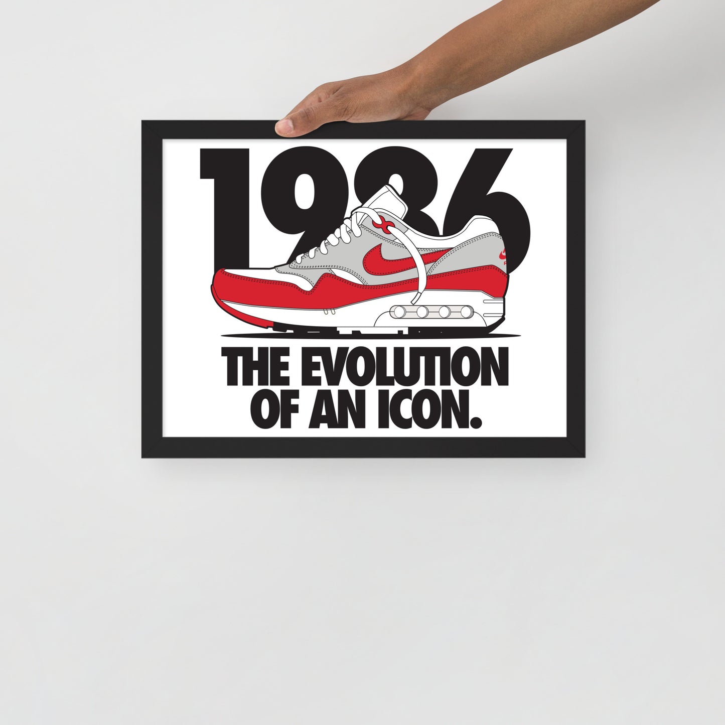 1986 Framed photo paper poster