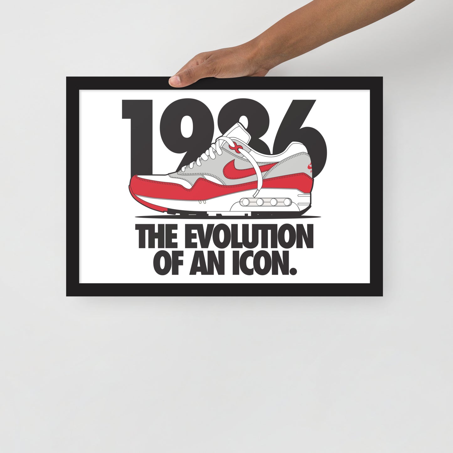 1986 Framed photo paper poster