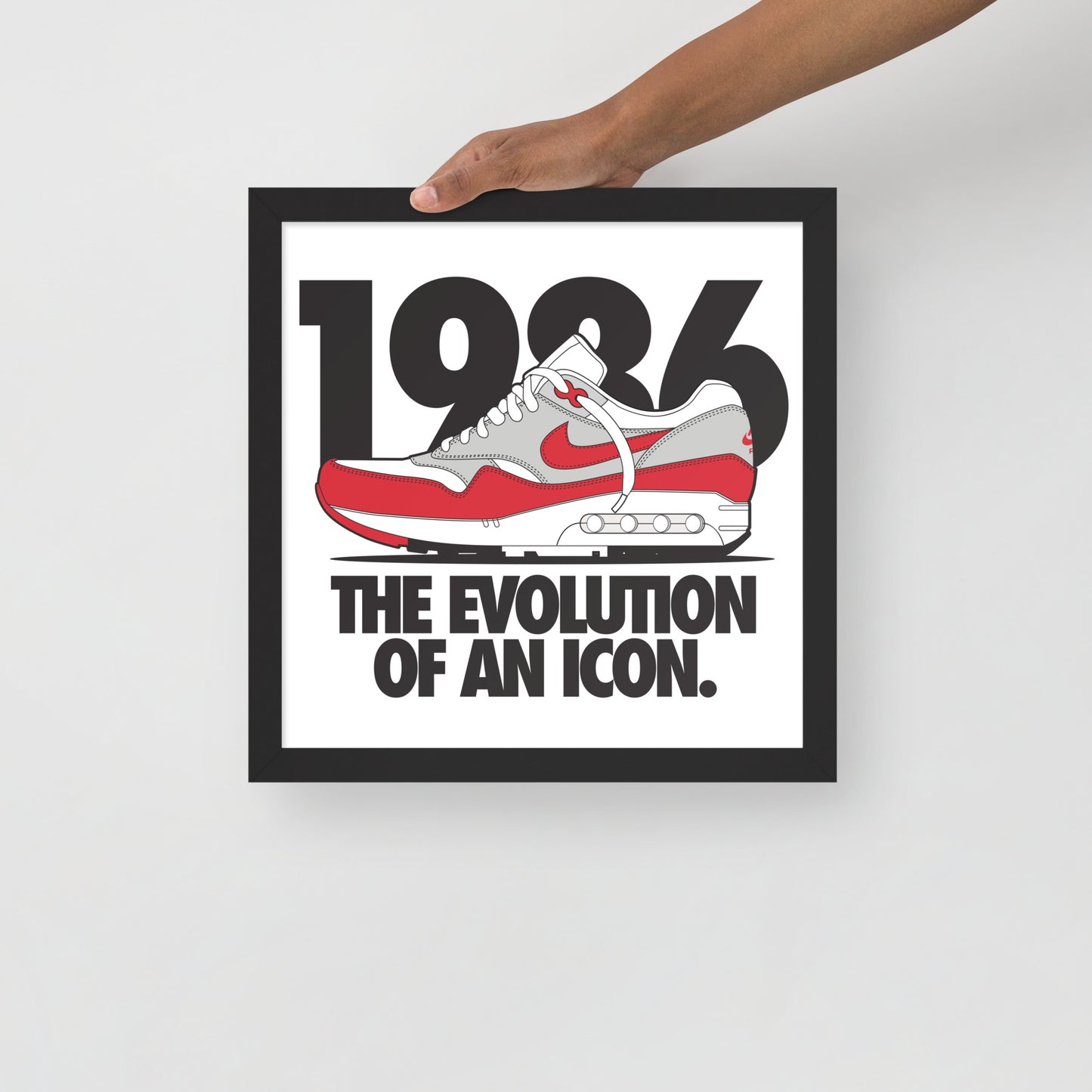 1986 Framed photo paper poster