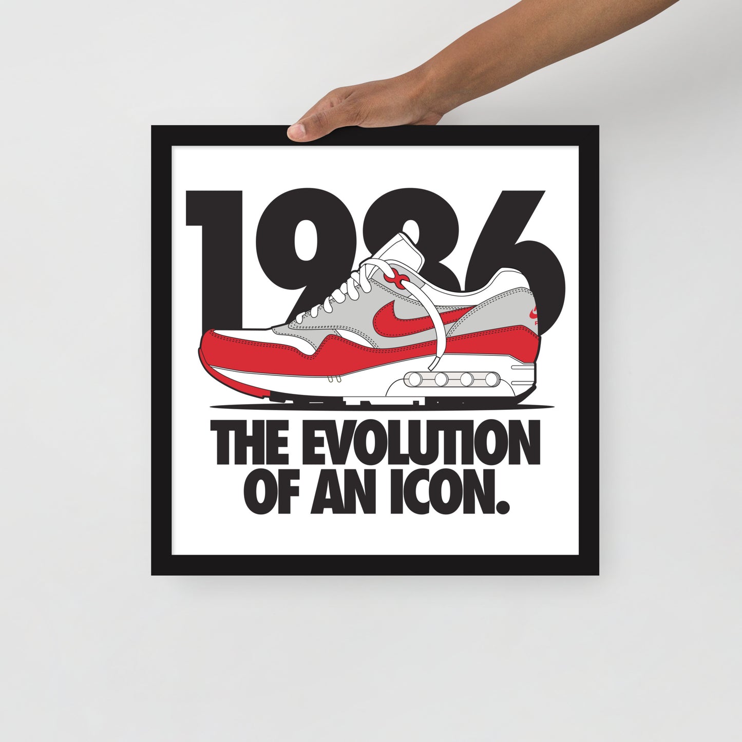 1986 Framed photo paper poster