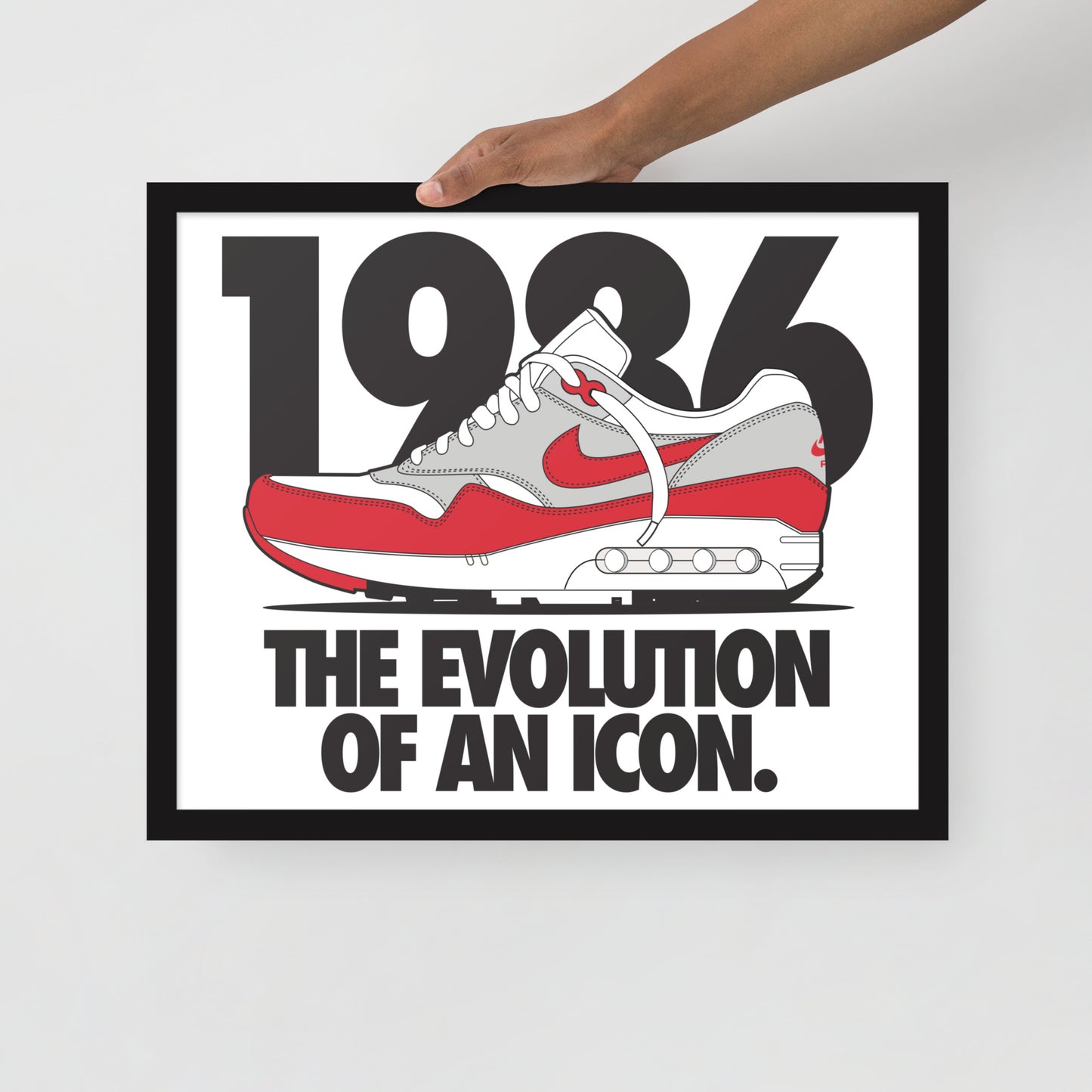 1986 Framed photo paper poster