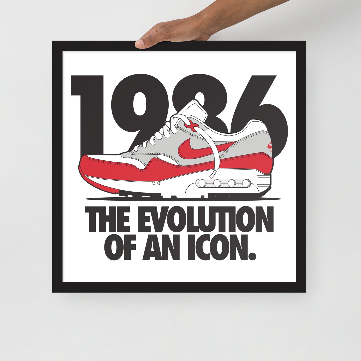 1986 Framed photo paper poster