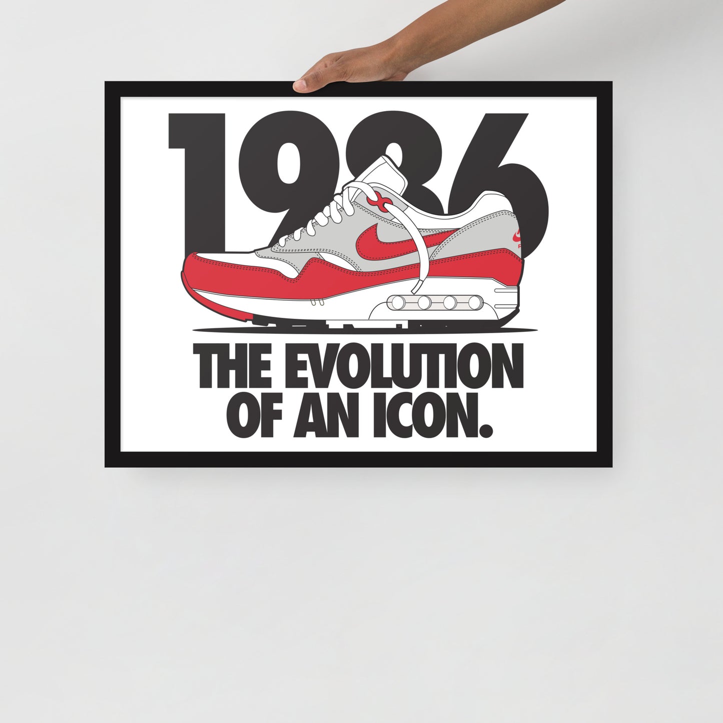 1986 Framed photo paper poster