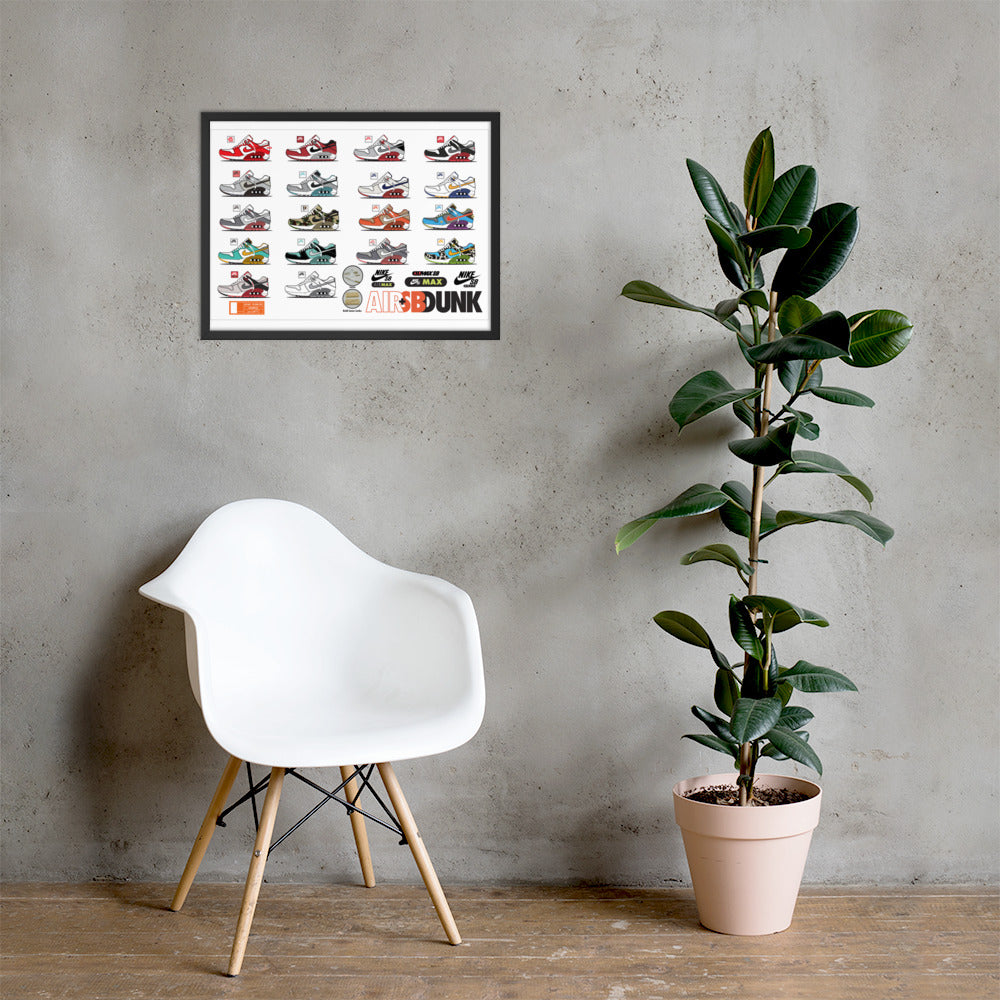 AIR+SB Framed photo paper poster