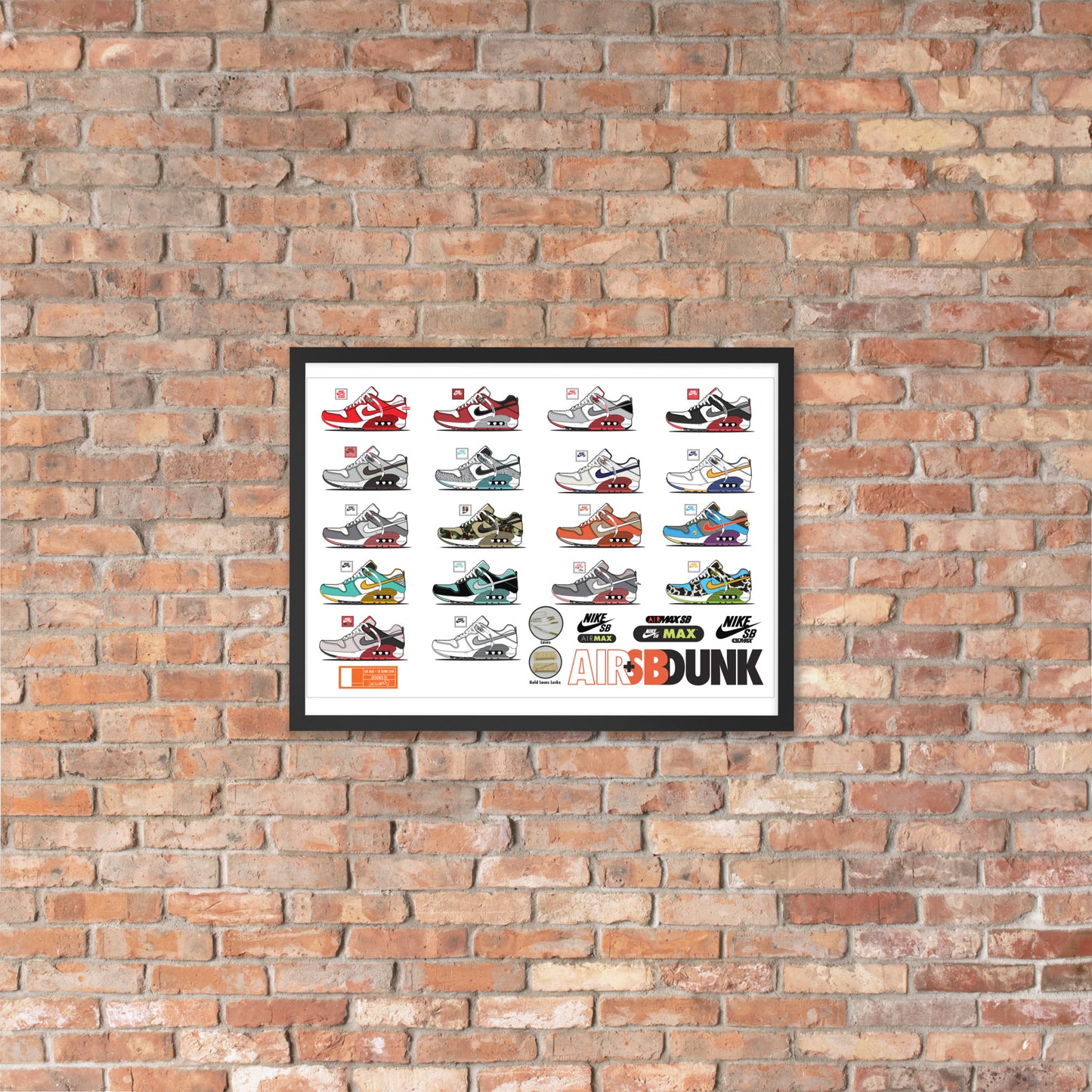 AIR+SB Framed photo paper poster