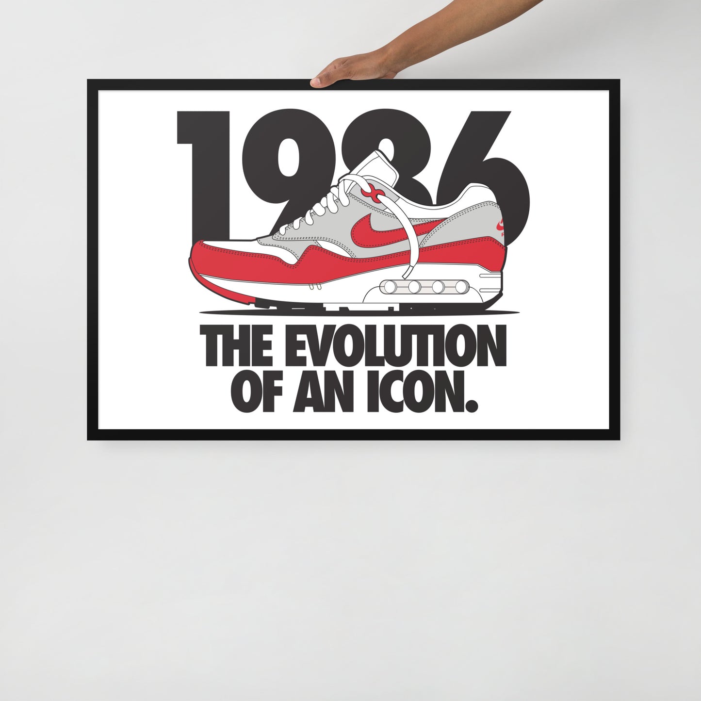 1986 Framed photo paper poster