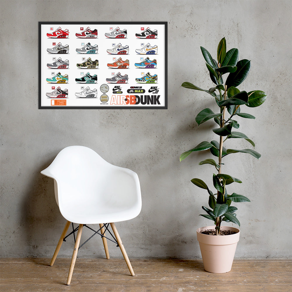 AIR+SB Framed photo paper poster